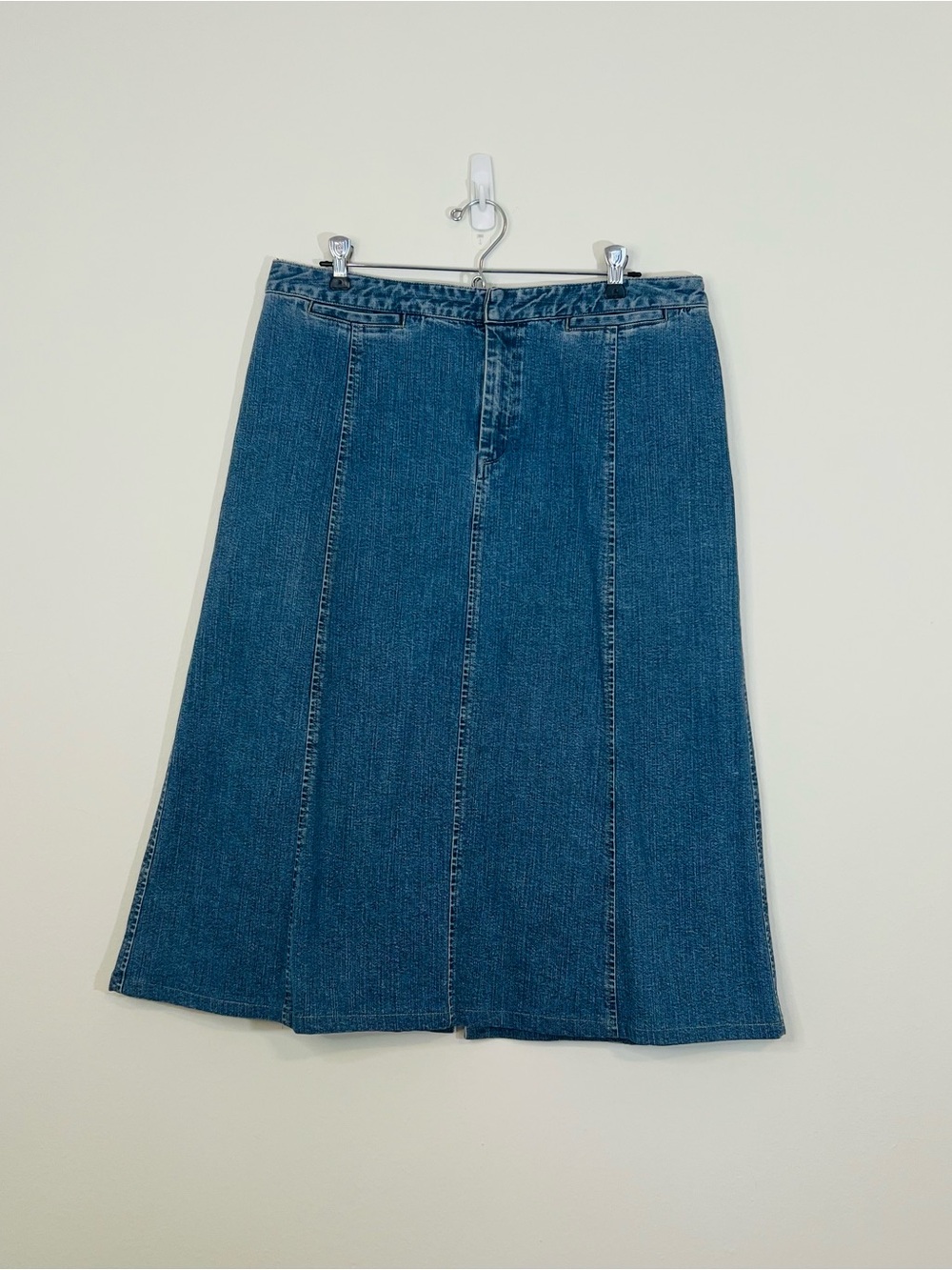 🖤 Dark Blue Denim A-Line Skirt
